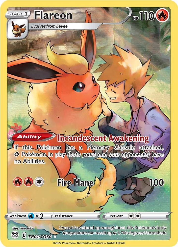 Flareon | SWSH09: Brilliant Stars Trainer Gallery #TG01/TG30