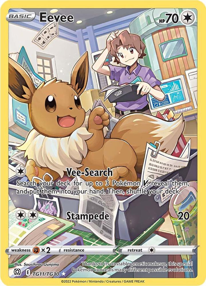 Eevee | SWSH09: Brilliant Stars Trainer Gallery #TG11/TG30