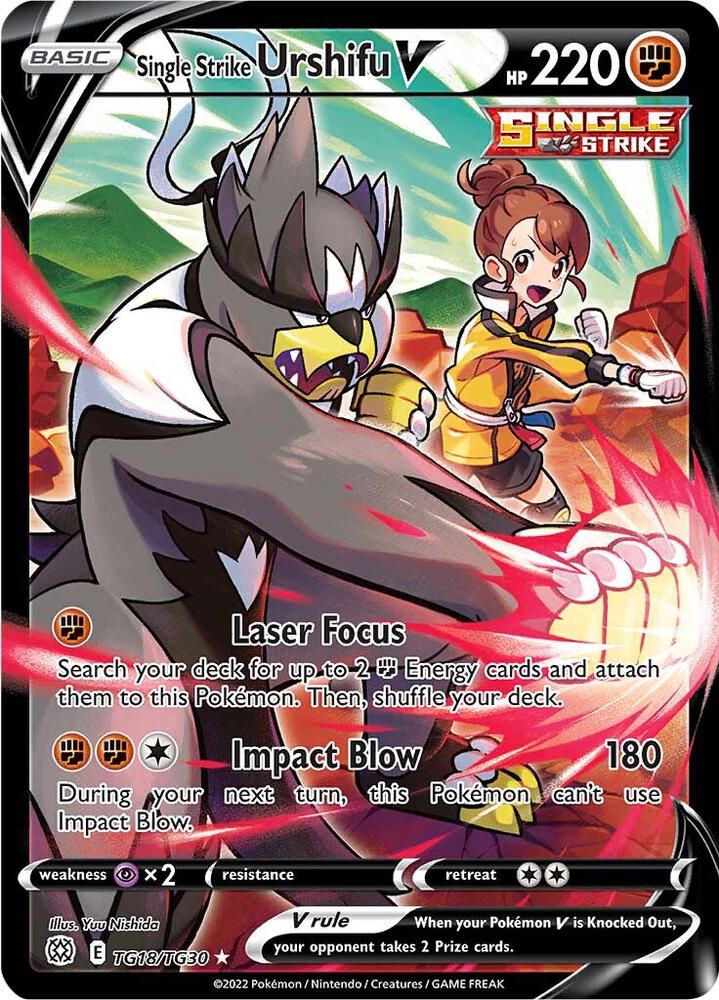 Single Strike Urshifu V | SWSH09: Brilliant Stars Trainer Gallery #TG18/TG30