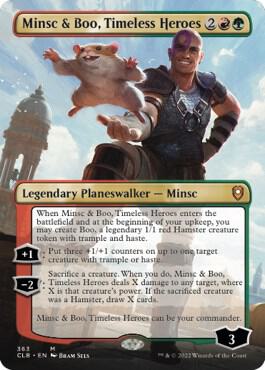 Minsc & Boo, Timeless Heroes (Borderless) | Commander Legends: Battle for Baldur's Gate #363