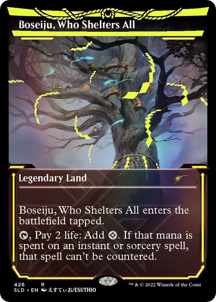 Boseiju, Who Shelters All (Neon Yellow) | Secret Lair Drop Series #426