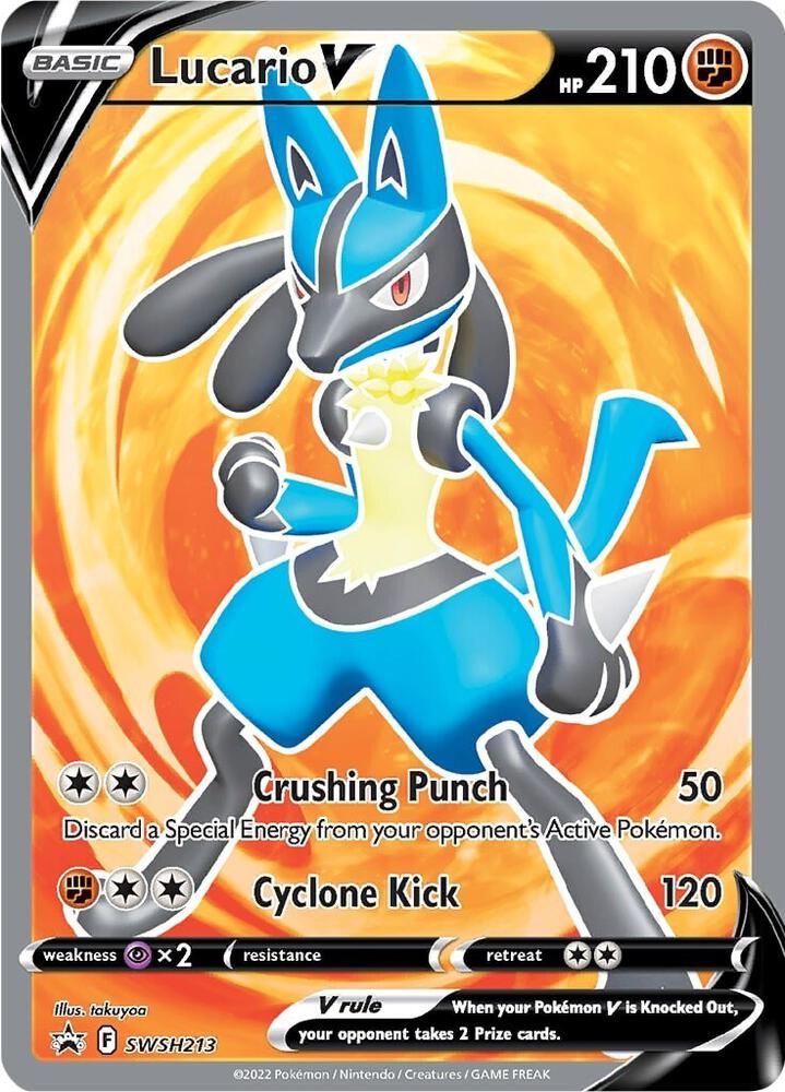 Lucario V - SWSH213 | SWSH: Sword & Shield Promo Cards #SWSH213