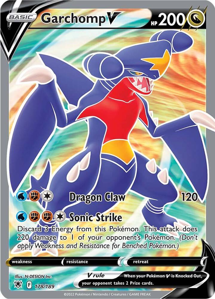 Garchomp V (Full Art) | SWSH10: Astral Radiance #178/189