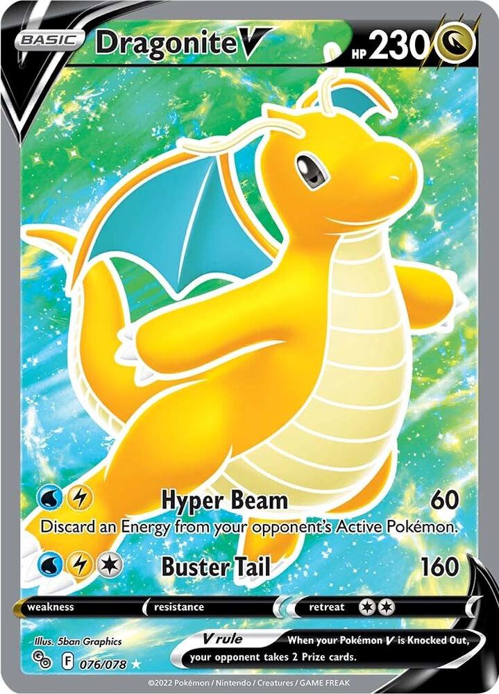 Dragonite V (Full Art) | Pokemon GO #076/078