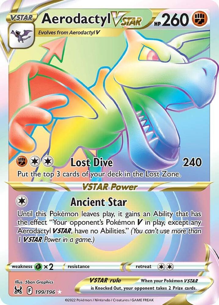 Aerodactyl VSTAR (Secret) | SWSH11: Lost Origin #199/196