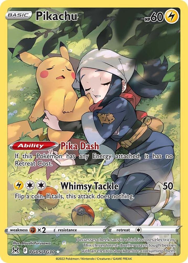 Pikachu | SWSH11: Lost Origin Trainer Gallery #TG05/TG30
