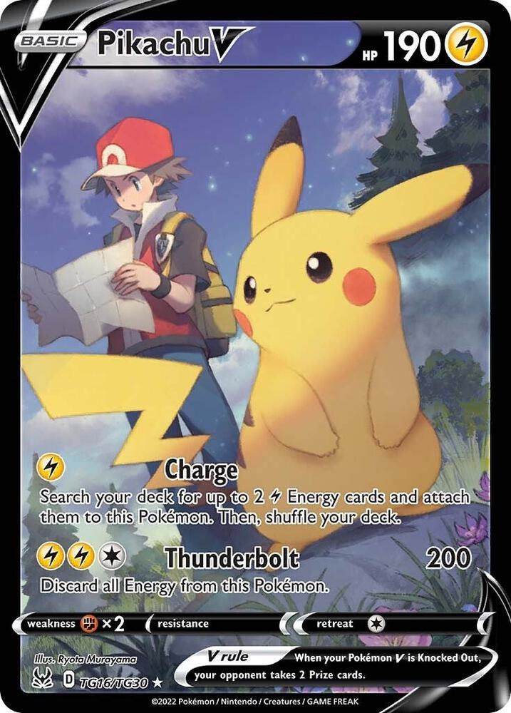 Pikachu V | SWSH11: Lost Origin Trainer Gallery #TG16/TG30