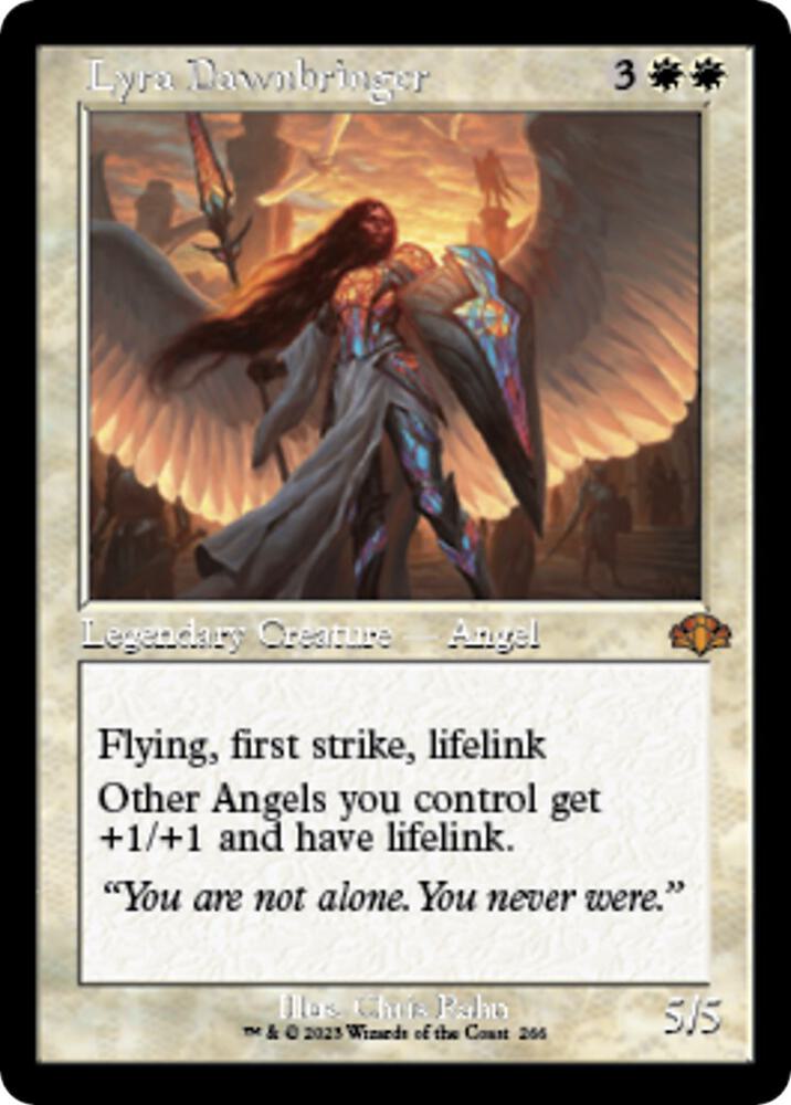 Lyra Dawnbringer (Retro Frame) | Dominaria Remastered #266