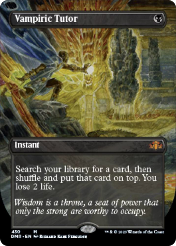 Vampiric Tutor (Borderless) | Dominaria Remastered #430