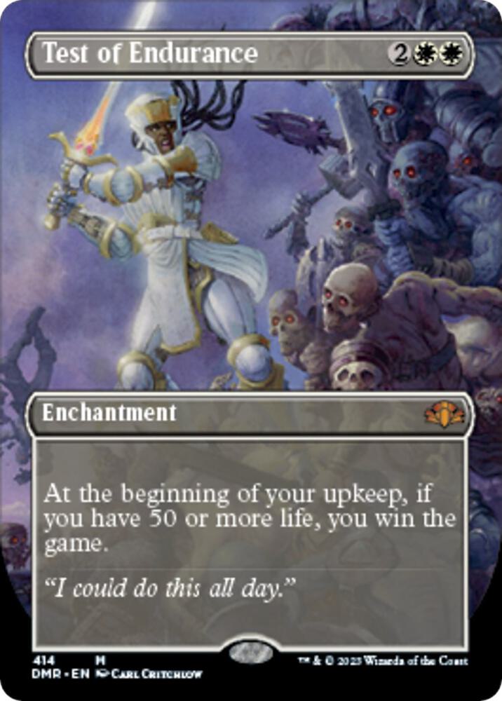 Test of Endurance (Borderless) | Dominaria Remastered #414