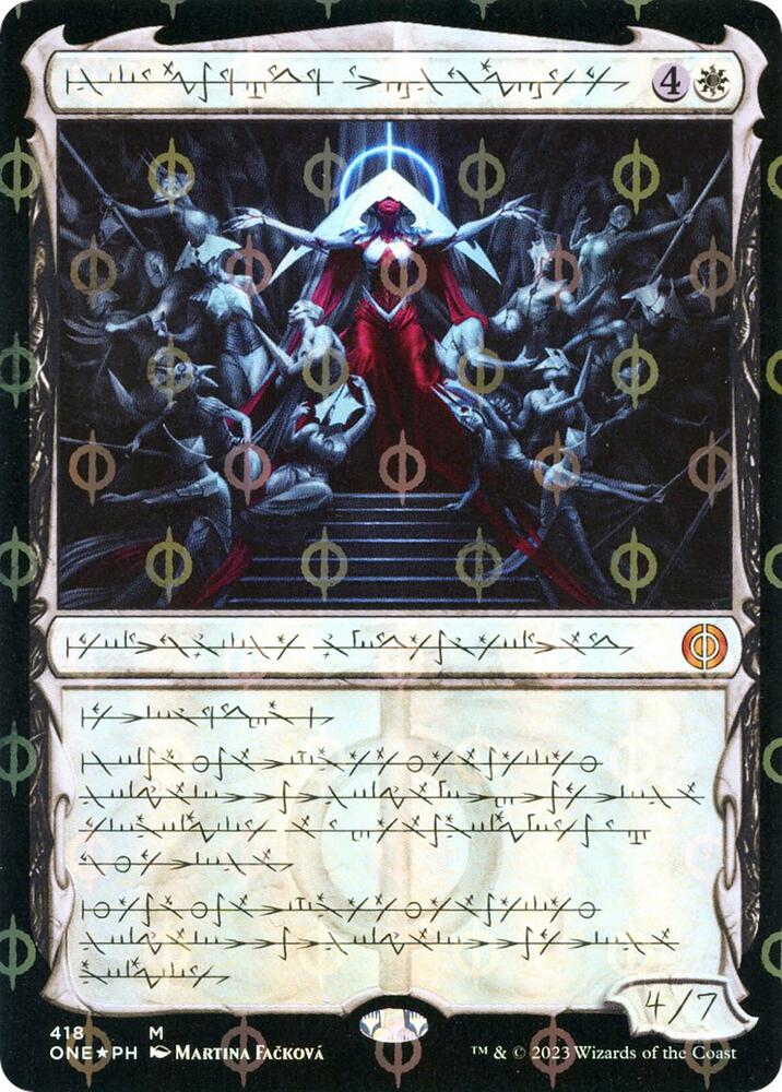 Elesh Norn, Mother of Machines (Phyrexian) (Step-and-Compleat Foil) | Phyrexia: All Will Be One #418