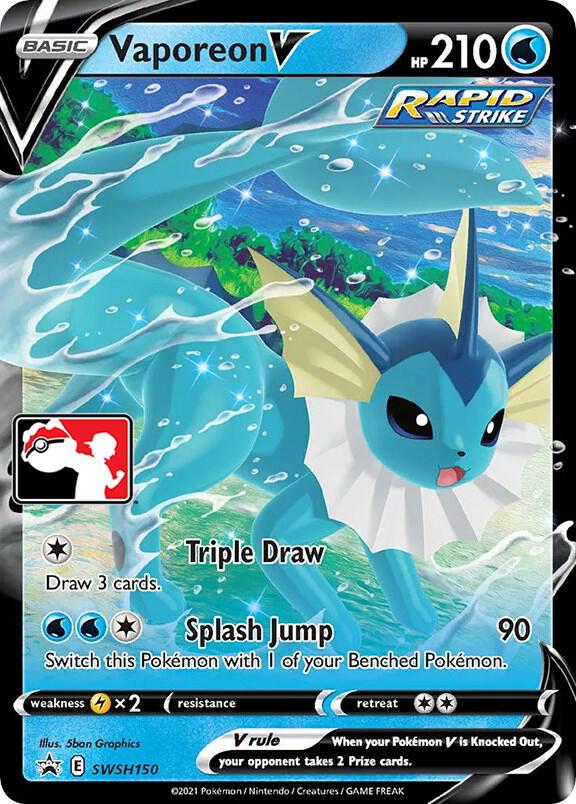 Vaporeon V - SWSH150 | Prize Pack Series Cards #SWSH150