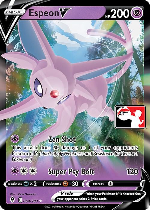 Espeon V - 064/203 | Prize Pack Series Cards #064/203