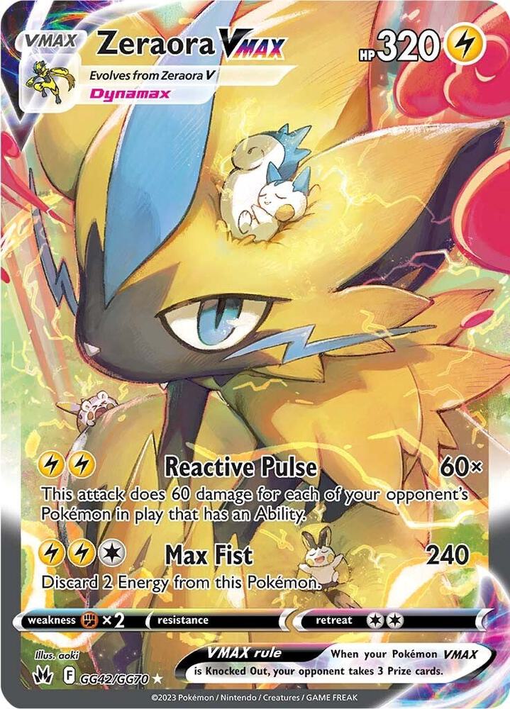 Zeraora VMAX | Crown Zenith: Galarian Gallery #GG42/GG70