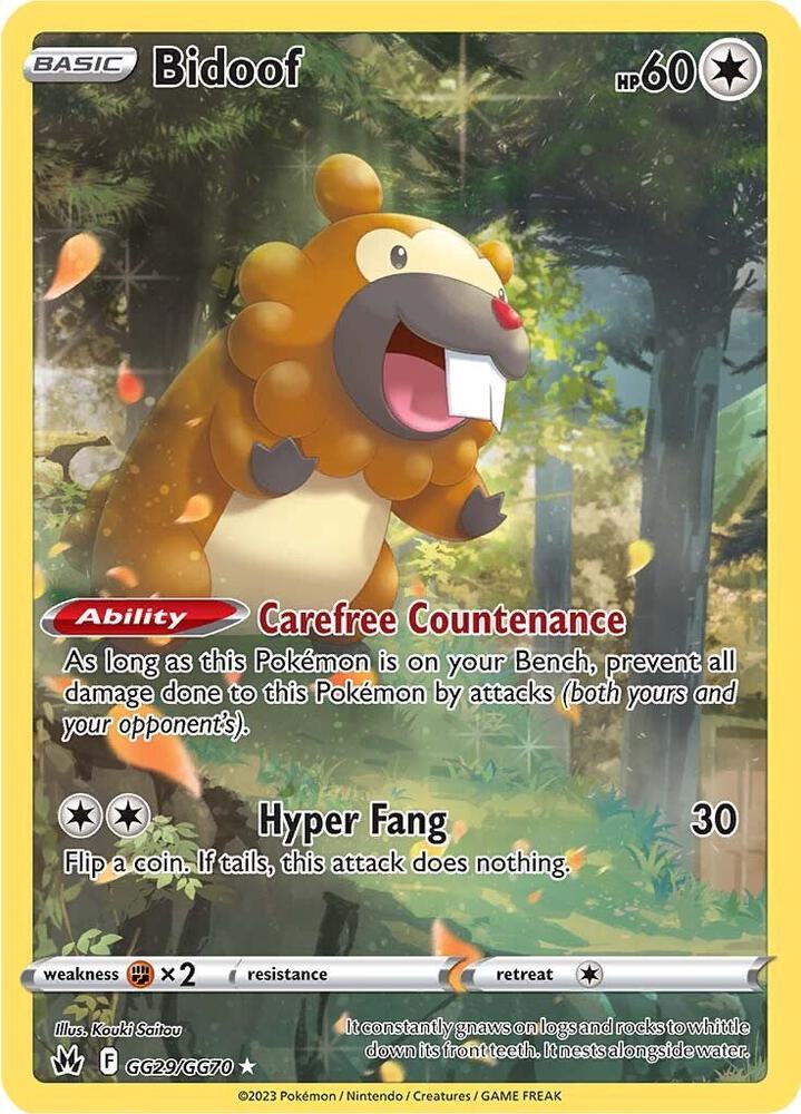 Bidoof | SWSH: Crown Zenith: Galarian Gallery #GG29/GG70