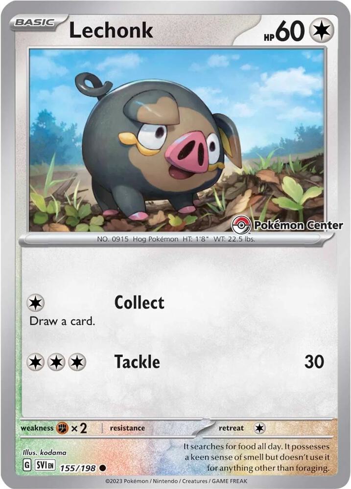 Lechonk (Pokemon Center Exclusive) | Miscellaneous Cards & Products #155/198