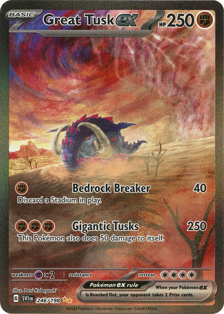 Great Tusk ex - 246/198 | SV01: Scarlet & Violet Base Set #246/198