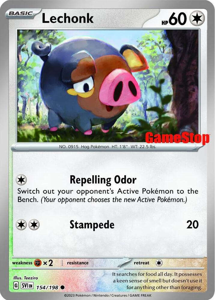 Lechonk - 154/198 (GameStop Promo) | Miscellaneous Cards & Products #154/198