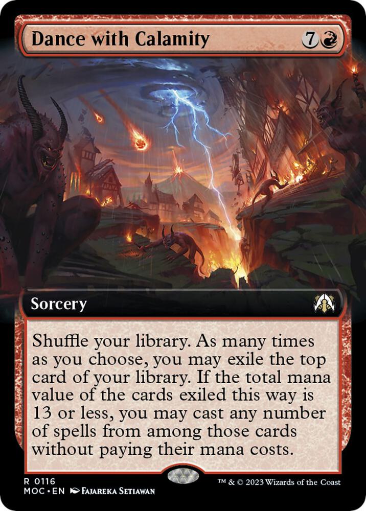 Dance with Calamity (Extended Art) | Commander: March of the Machine #116