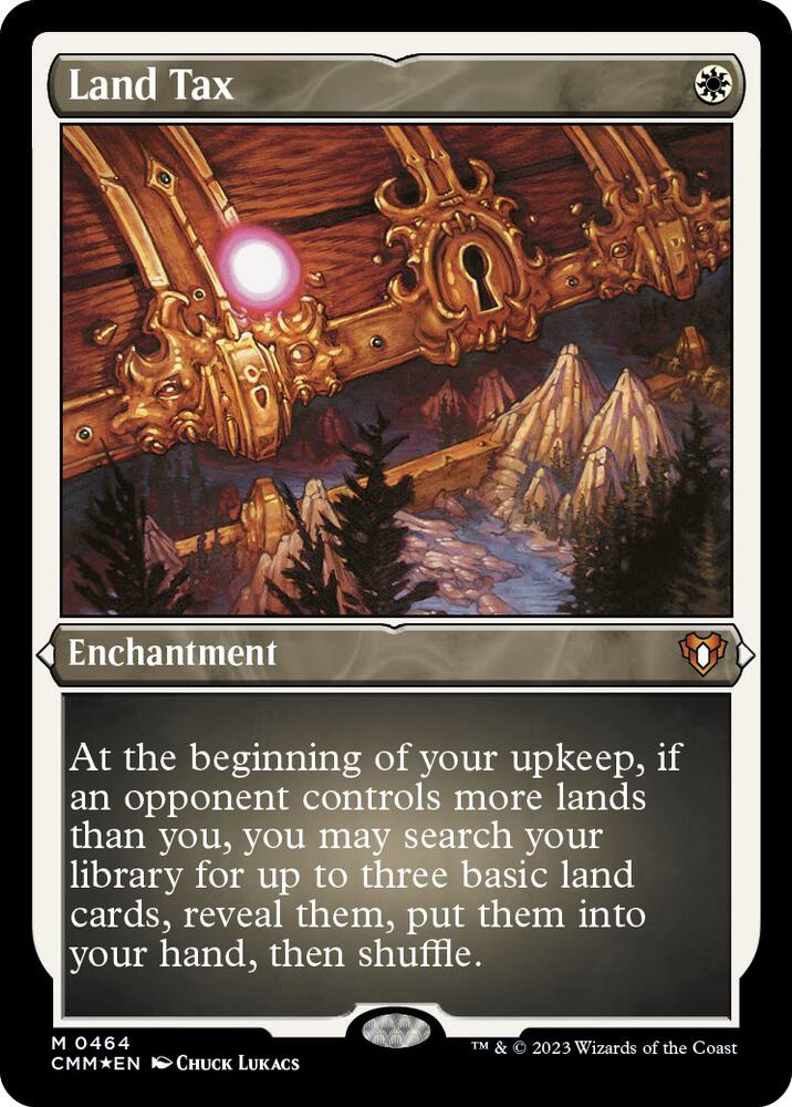 Land Tax (Foil Etched) | Commander Masters #464