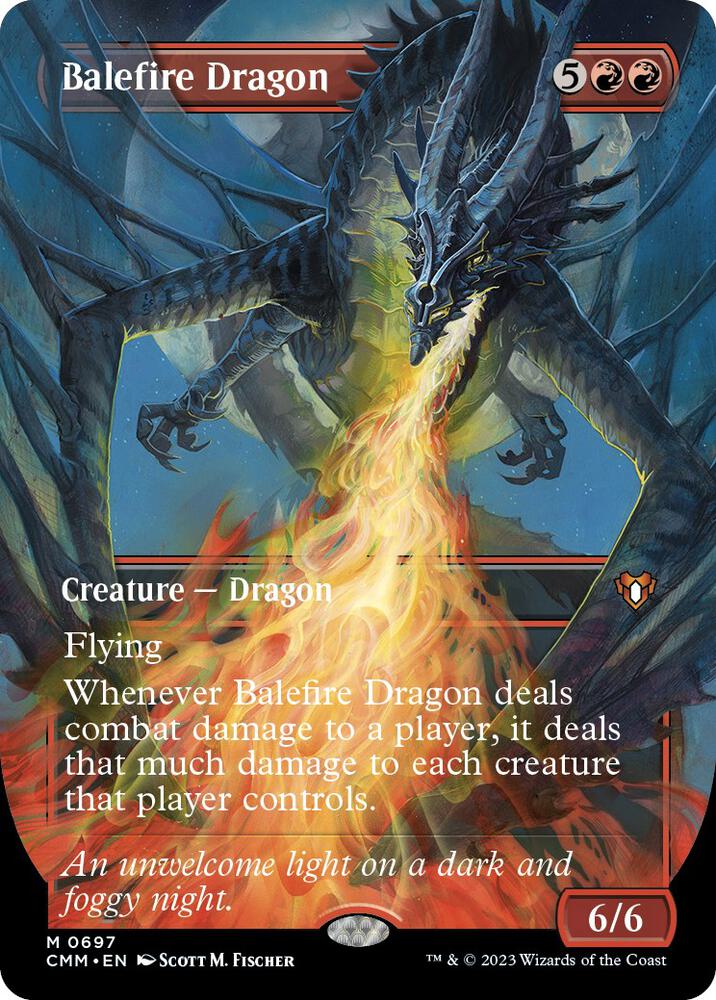 Balefire Dragon (Borderless) | Commander Masters #697