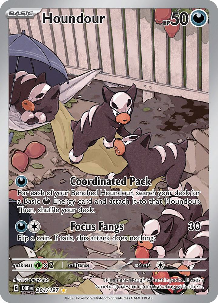 Houndour - 204/197 | SV03: Obsidian Flames #204/197