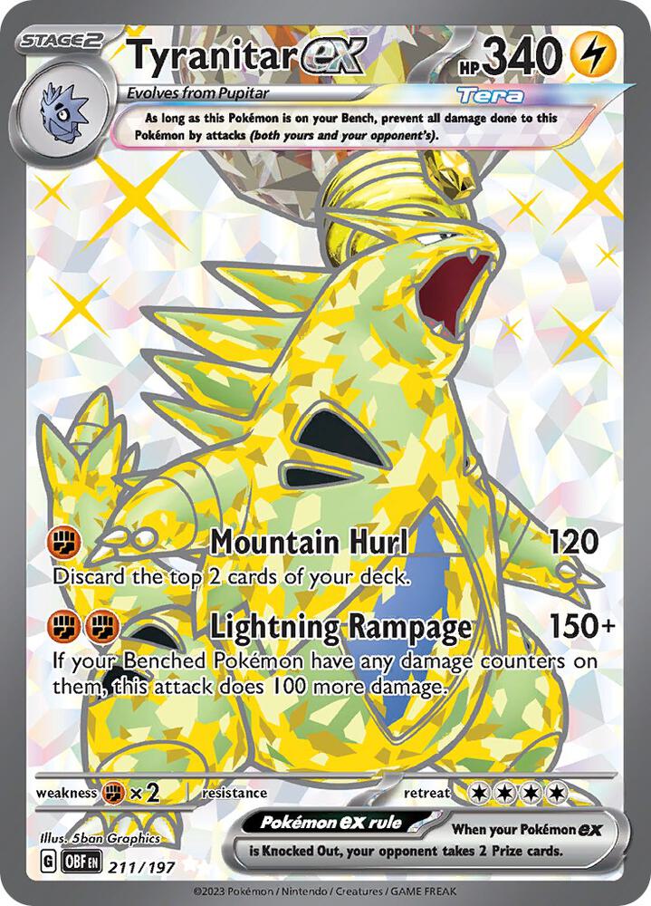Tyranitar ex - 211/197 | SV03: Obsidian Flames #211/197