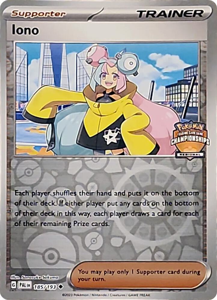 Iono - 185/193 (Regional Championships) | League & Championship Cards #185/193