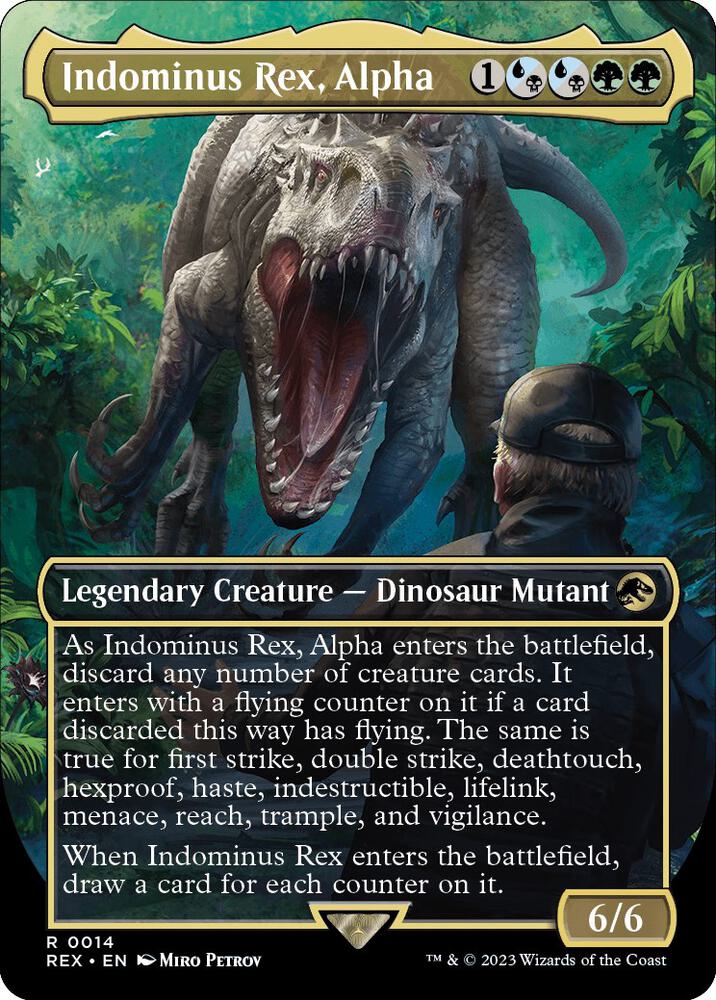 Indominus Rex, Alpha (Borderless) | Universes Beyond: Jurassic World Collection #14