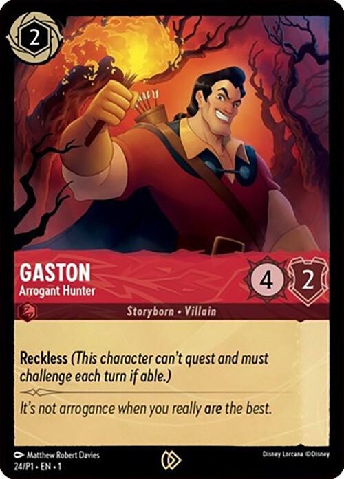 Gaston - Arrogant Hunter | Disney Lorcana Promo Cards #24