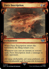 Fiery Inscription (Showcase Scrolls) | Universes Beyond: The Lord of the Rings: Tales of Middle-earth #577