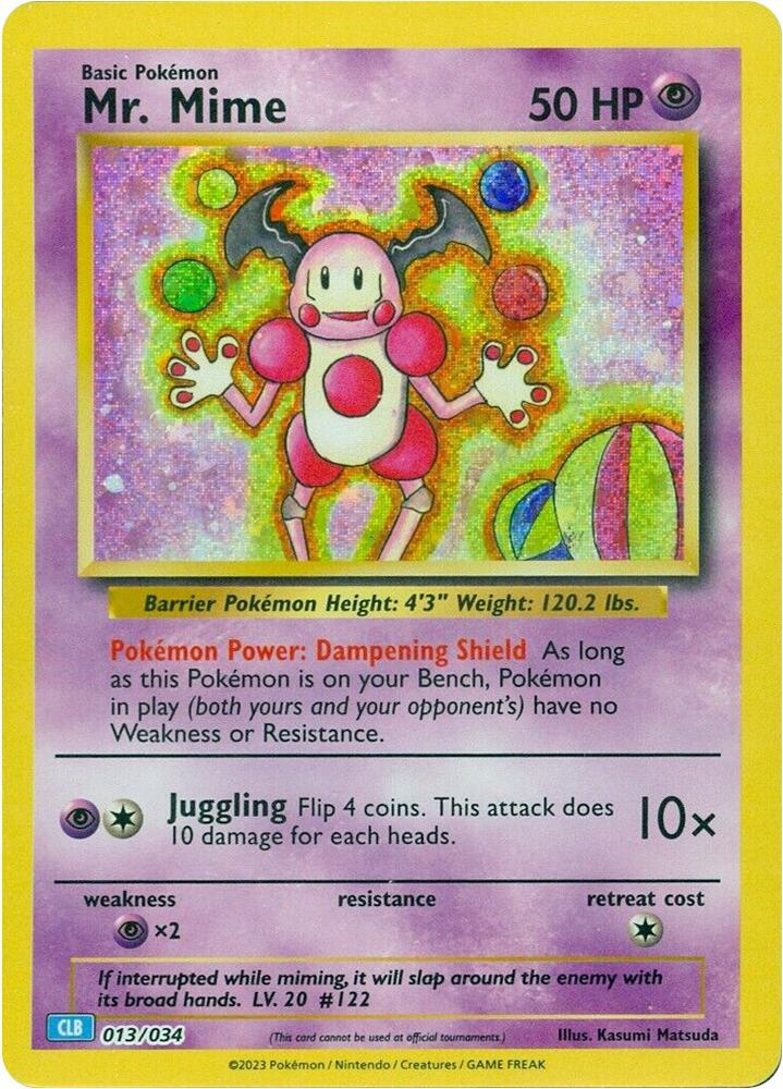 Mr. Mime | Trading Card Game Classic #013/034