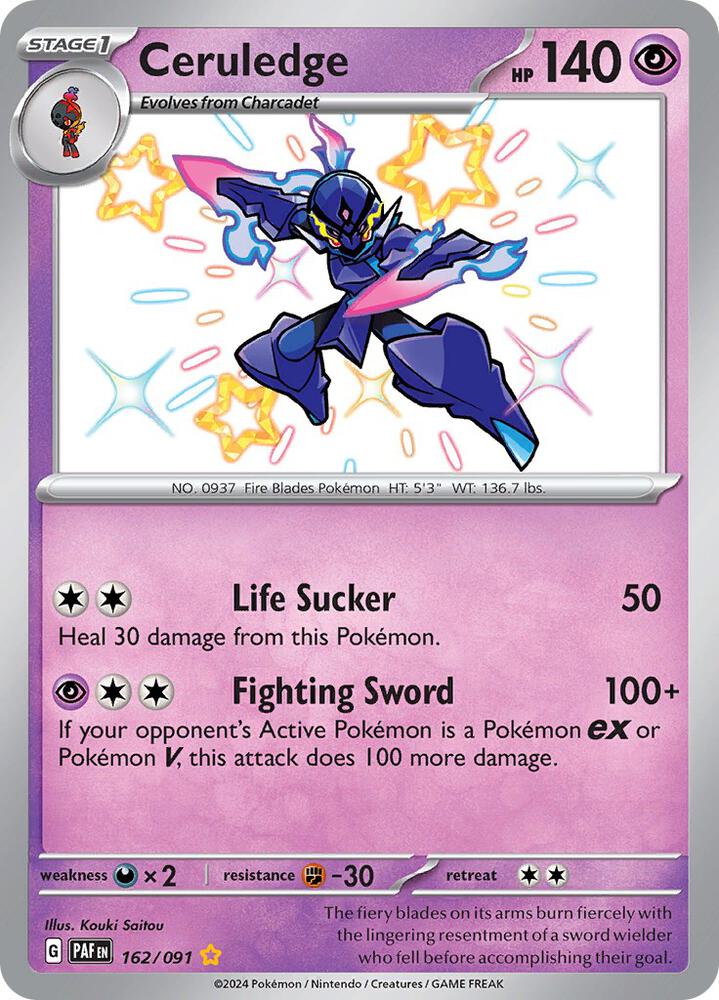 Ceruledge - 162/091 | SV: Paldean Fates #162/091