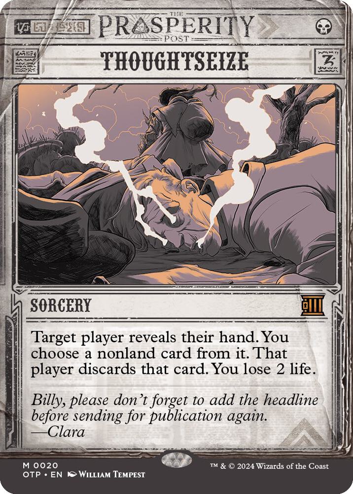 Thoughtseize | Outlaws of Thunder Junction: Breaking News #20