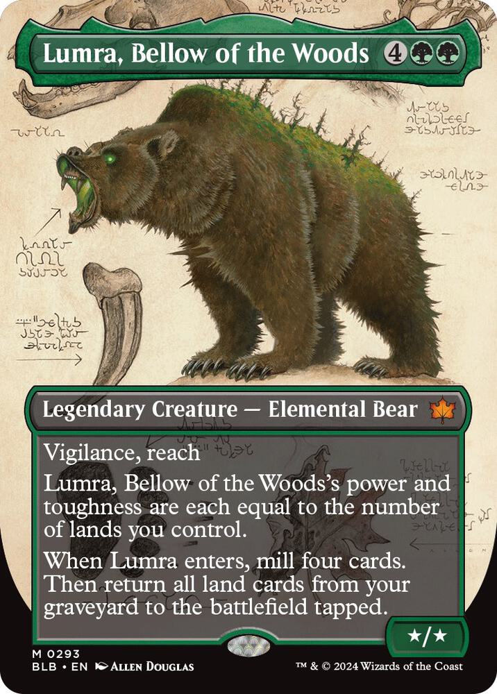 Lumra, Bellow of the Woods (Borderless) (0293) | Bloomburrow #293