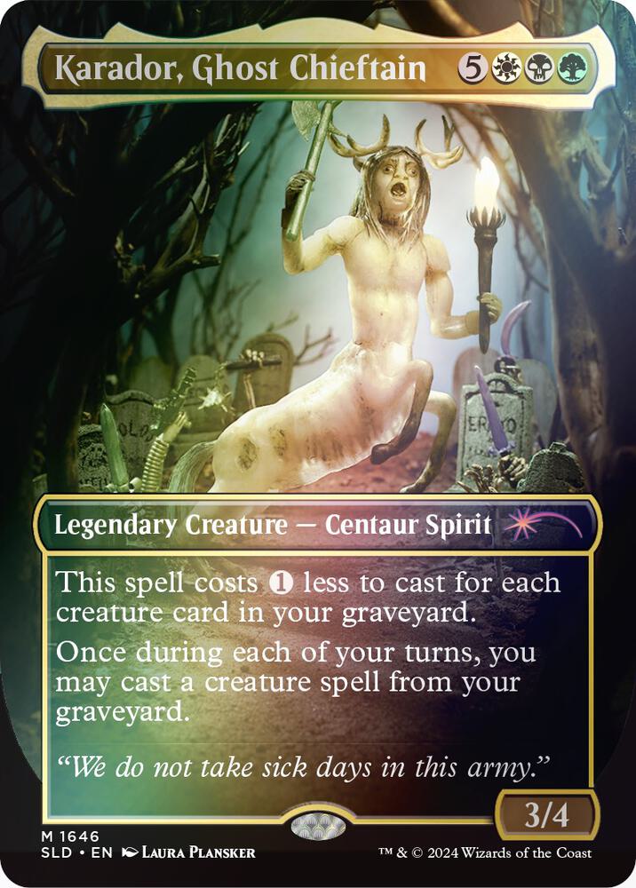 Karador, Ghost Chieftain (Rainbow Foil) | Secret Lair Drop Series #1646