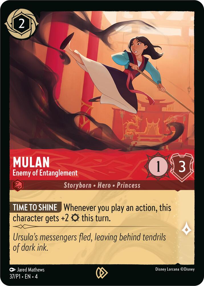 Mulan - Enemy of Entanglement | Disney Lorcana Promo Cards #37