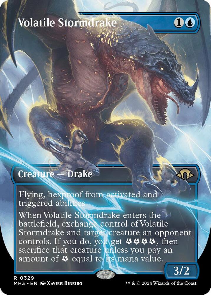 Volatile Stormdrake (Borderless) | Modern Horizons 3 #329