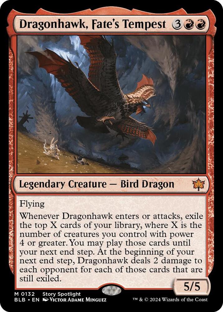 Dragonhawk, Fate's Tempest | Bloomburrow #132
