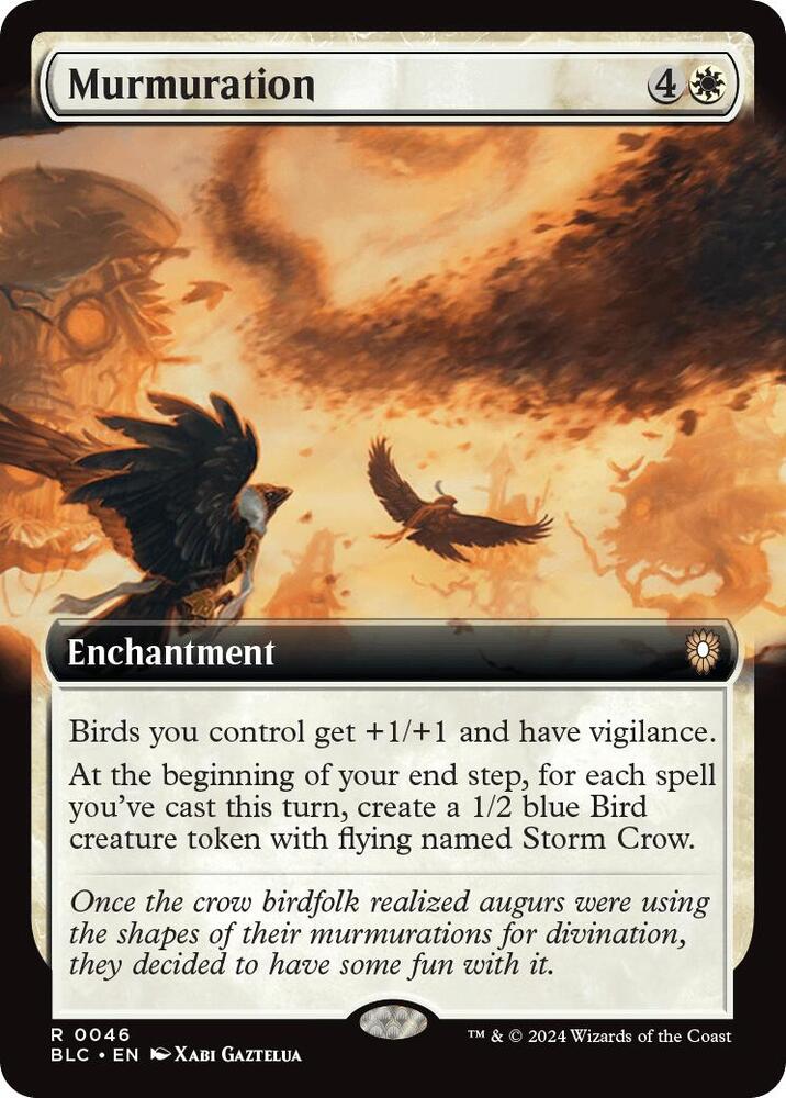 Murmuration (Extended Art) | Commander: Bloomburrow #46