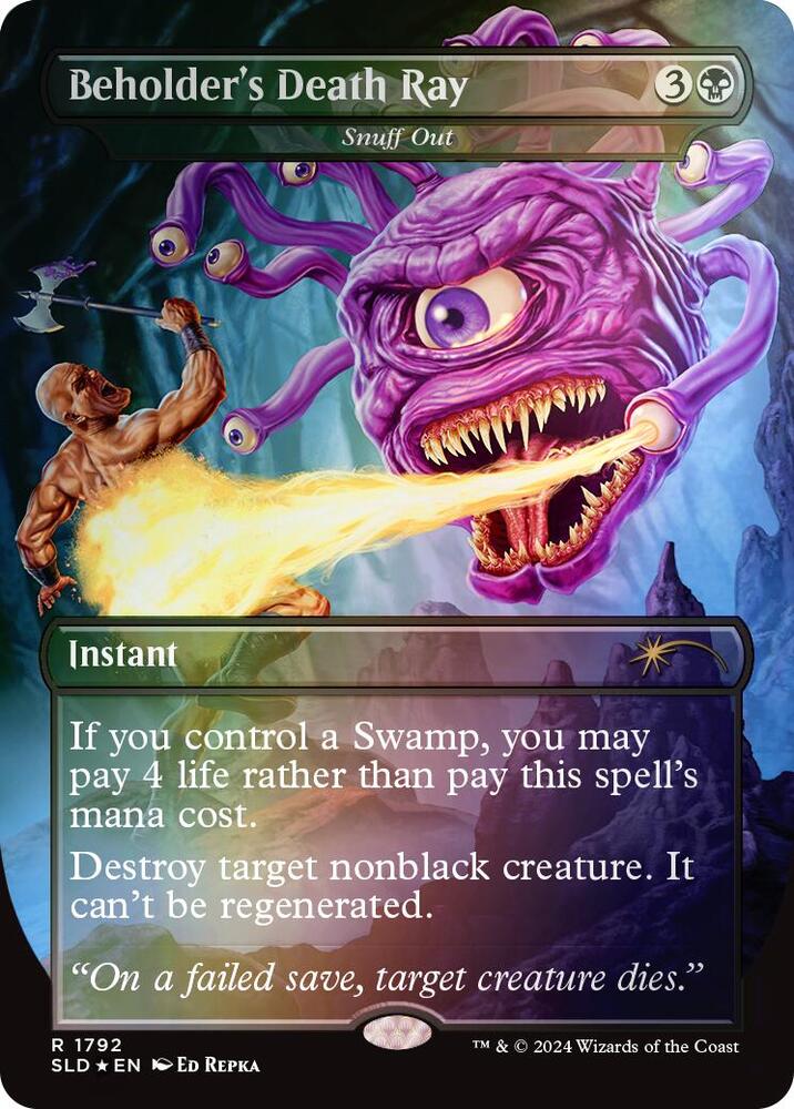 Beholder's Death Ray - Snuff Out (Rainbow Foil) | Secret Lair Drop Series #1792