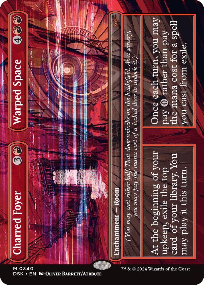 Charred Foyer // Warped Space | Duskmourn: House of Horror #340