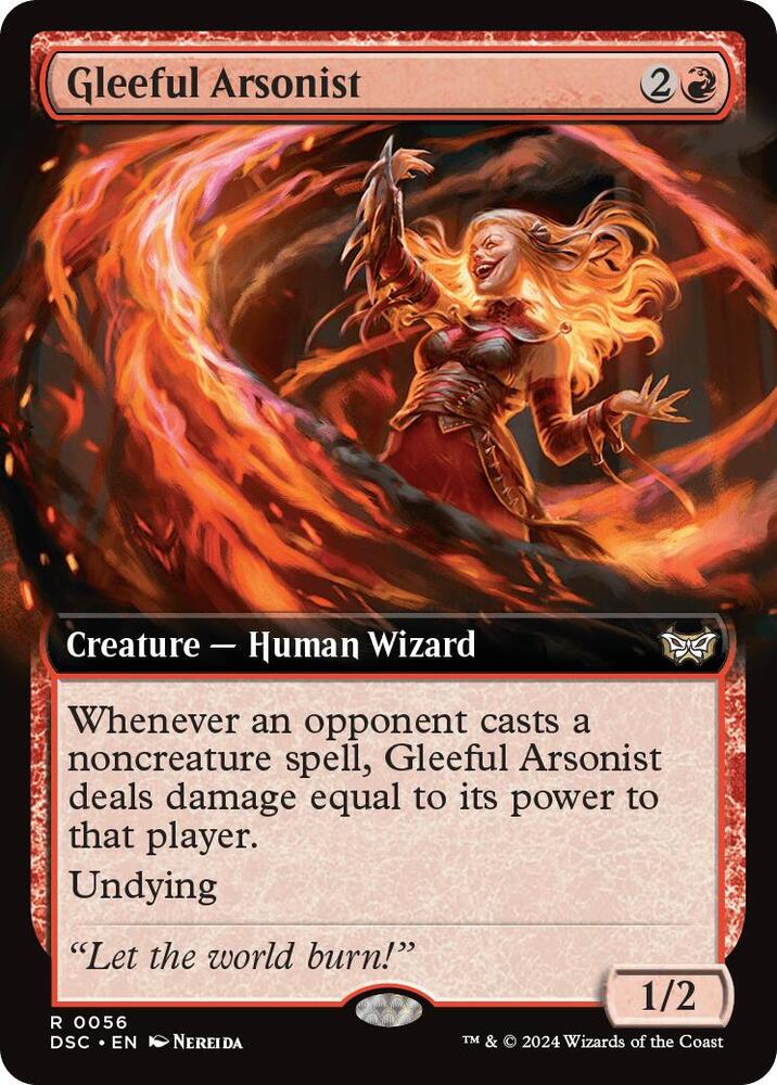 Gleeful Arsonist (Extended Art) | Commander: Duskmourn: House of Horror #56