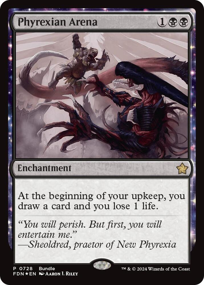 Phyrexian Arena (FDN Bundle) | Unique and Miscellaneous Promos #728