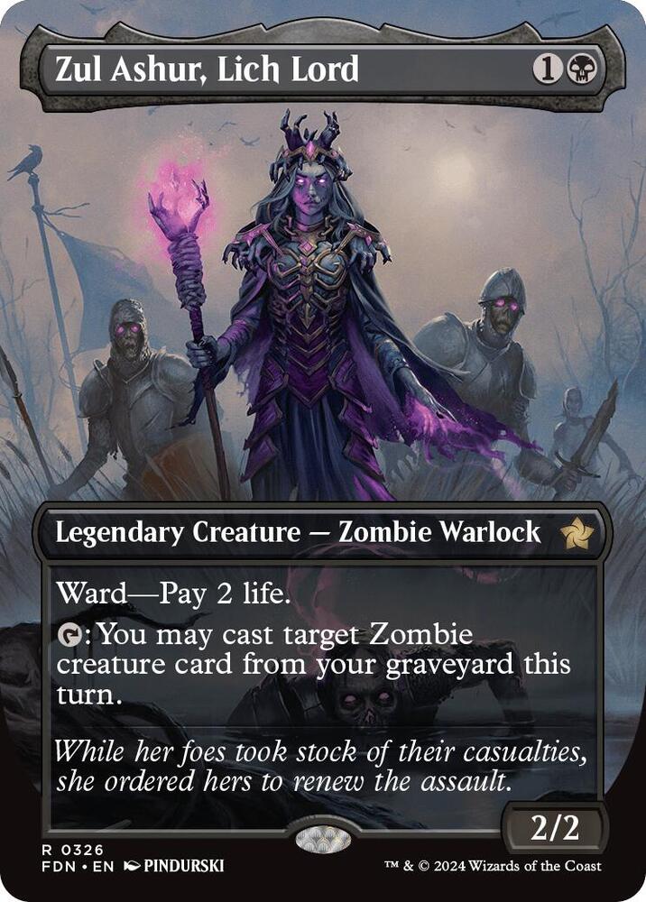 Zul Ashur, Lich Lord (Borderless) | Foundations #326