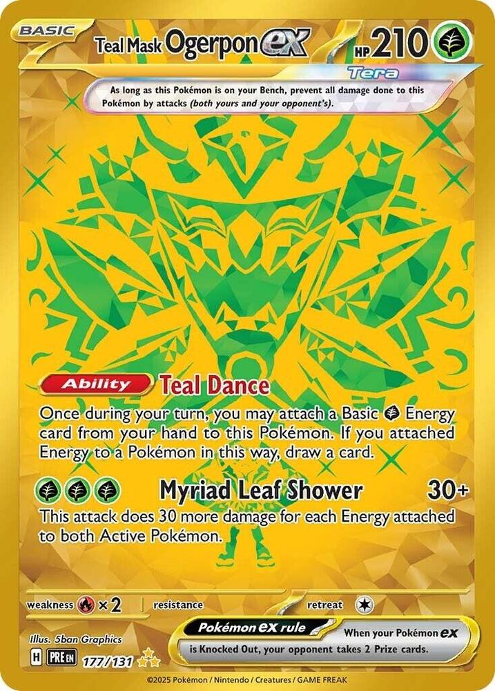 Teal Mask Ogerpon ex - 177/131 | SV: Prismatic Evolutions #177/131