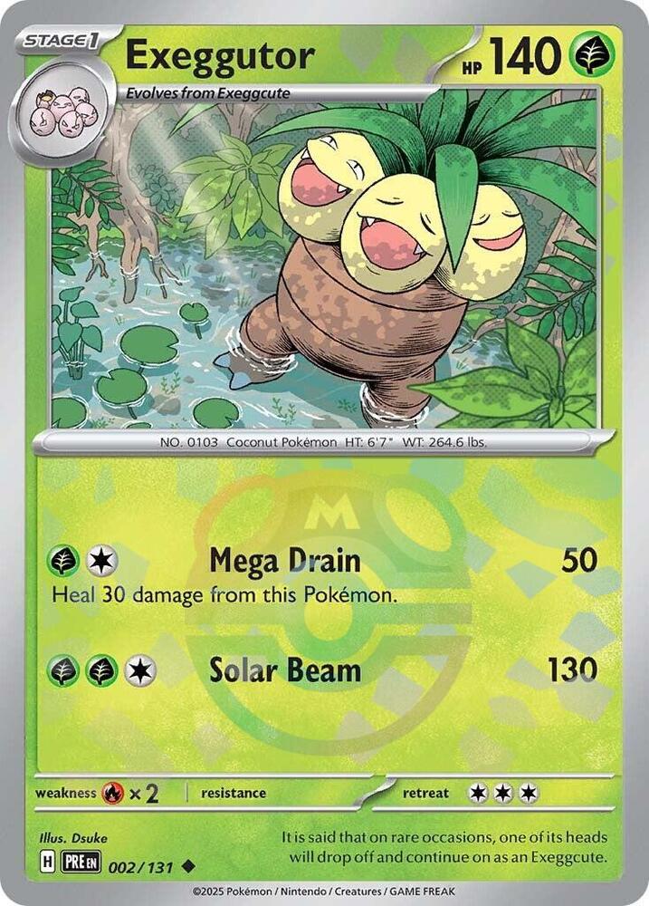 Exeggutor (Master Ball Pattern) | SV: Prismatic Evolutions #002/131