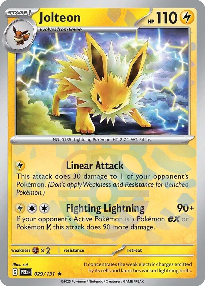 Jolteon (Master Ball Pattern) | SV: Prismatic Evolutions #029/131