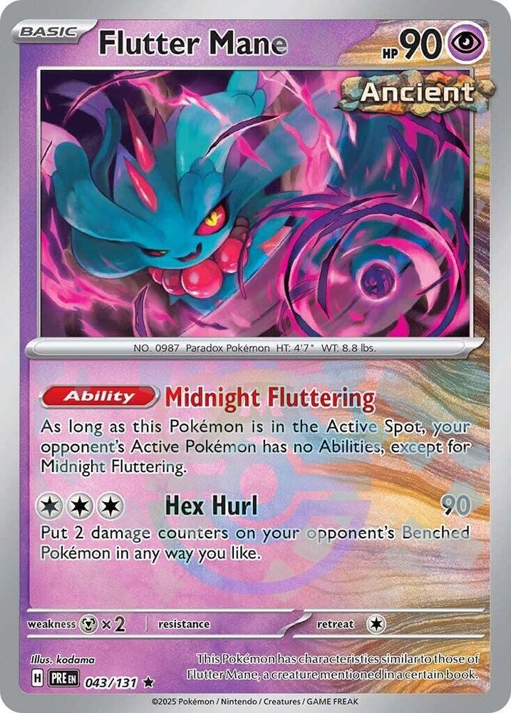 Flutter Mane (Master Ball Pattern) | SV: Prismatic Evolutions #043/131