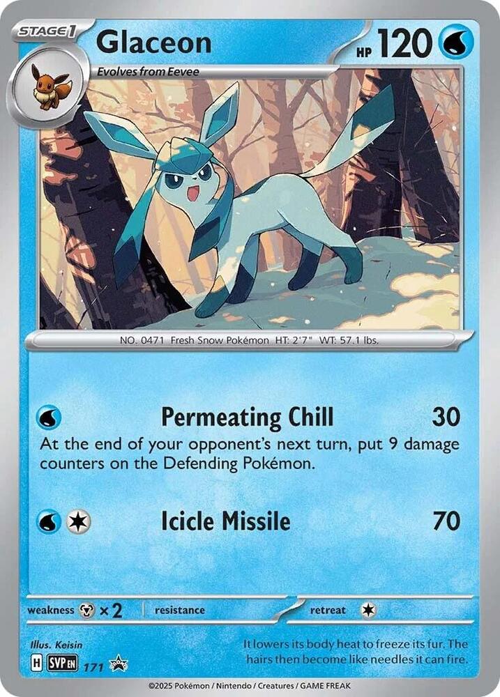 Glaceon - 171 (Cosmos Holo) | SV: Scarlet & Violet Promo Cards #171